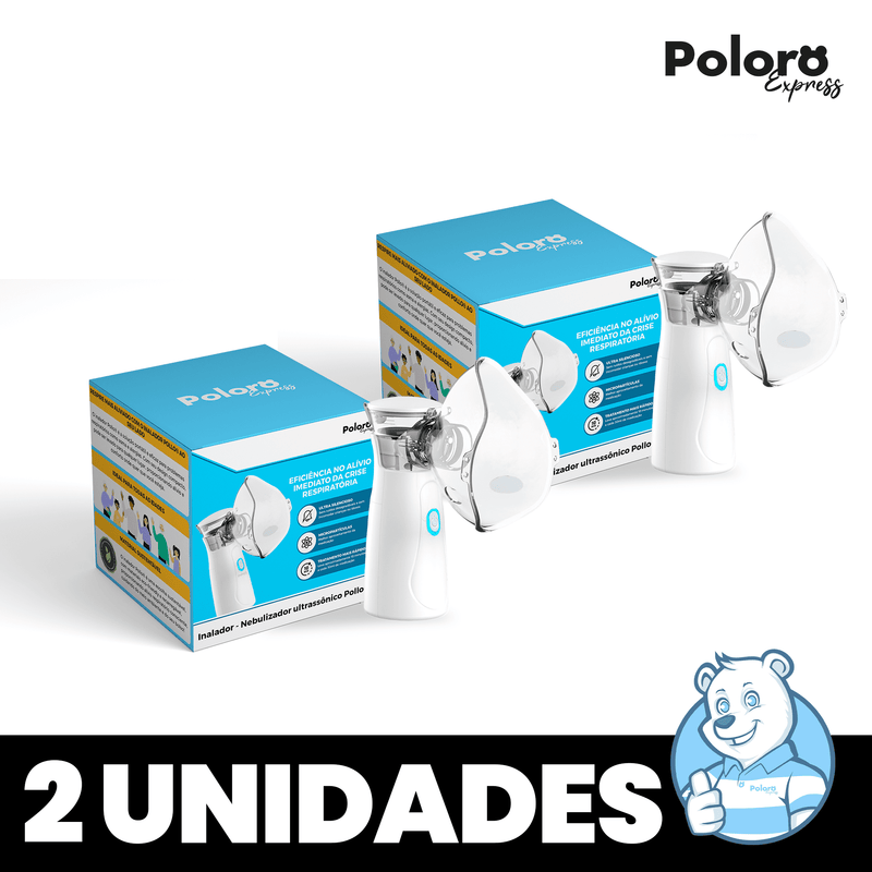 Inalador Nebulizador Pollo® - Portátil e Ultra-silencioso (LEVE 2 E ECONOMIZE)