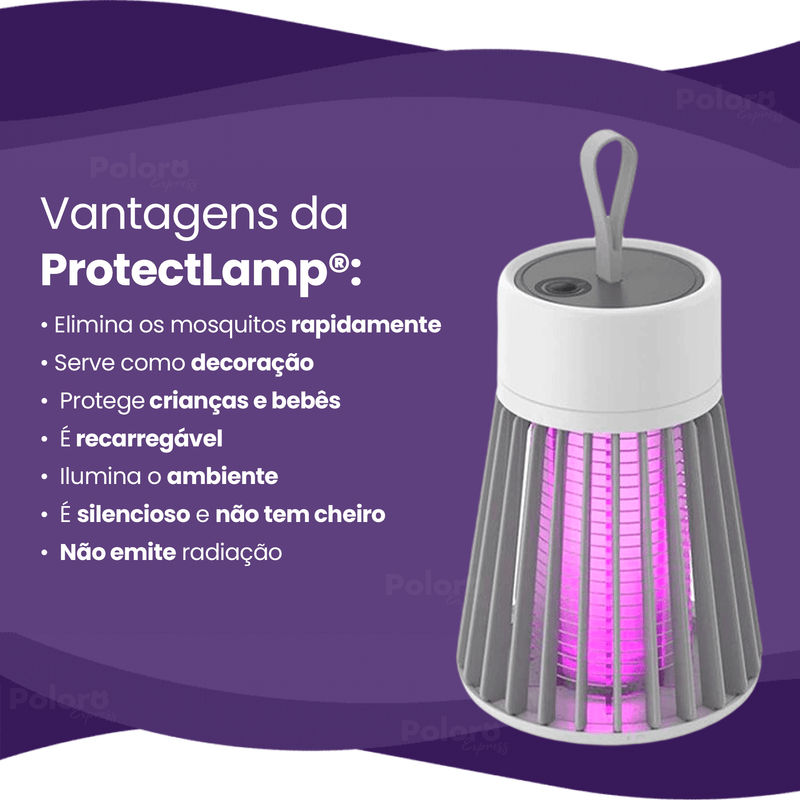 Luminária Mata-mosquito ProtectLamp® - CABO USB DE BRINDE!