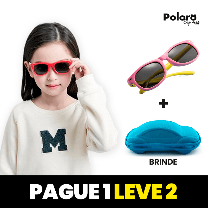 Óculos Infantil Polarizado SummerKids® - PAGUE 1 LEVE 2 + Estojos de BRINDE