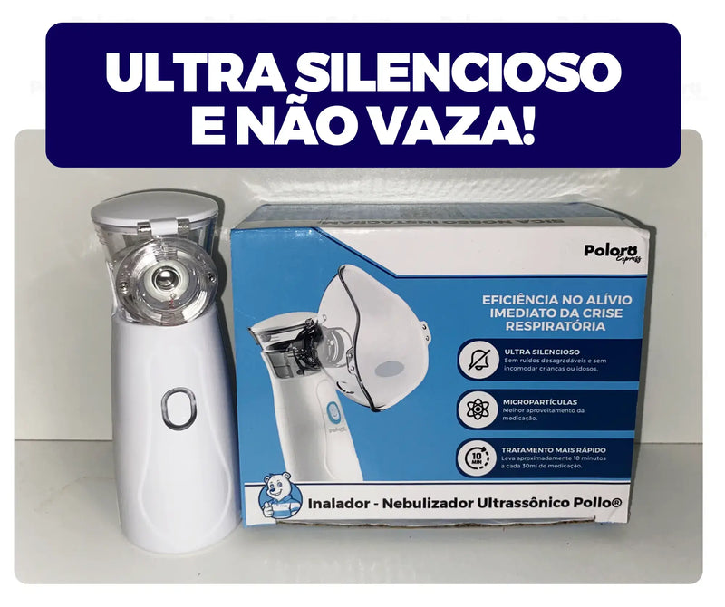 Inalador Nebulizador Pollo - Modo Oscilatório e Ultrassônico (LEVE 2 E ECONOMIZE)