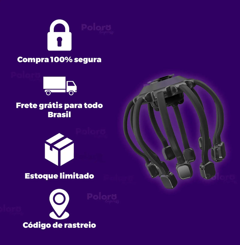 Massageador de Cabeça Automático Pollo® - Versões 1.0 e 2.0