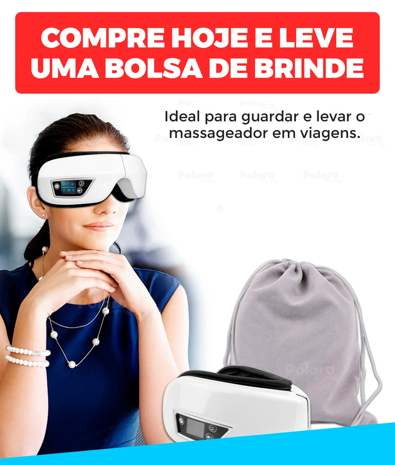 Massageador de Olhos automático Pollo® - Bolsa de brinde (SOMENTE HOJE)