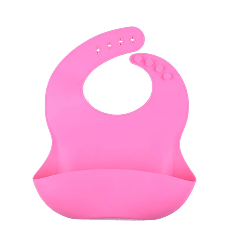 Babador de Silicone com Bolso Coletor Anti Sujeira