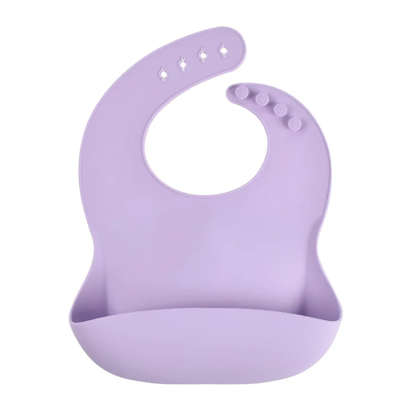 Babador de Silicone com Bolso Coletor Anti Sujeira