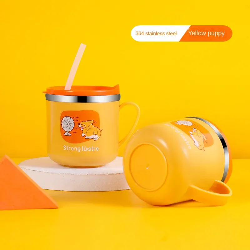 Caneca Infantil 250ml com Aço Inoxidável - LEVE 3 E ECONOMIZE