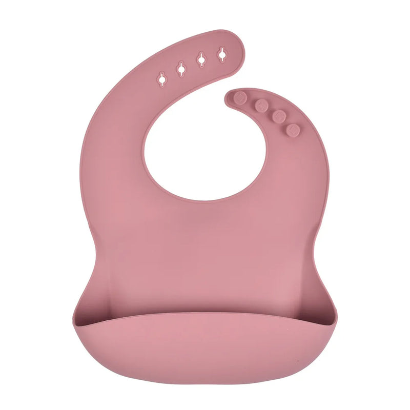 Babador de Silicone com Bolso Coletor Anti Sujeira