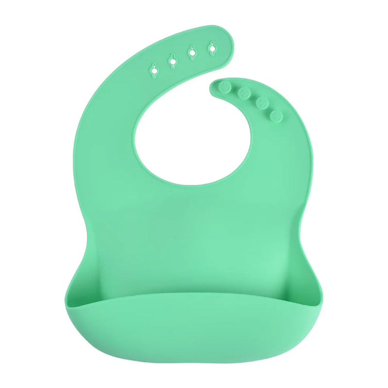 Babador de Silicone com Bolso Coletor Anti Sujeira