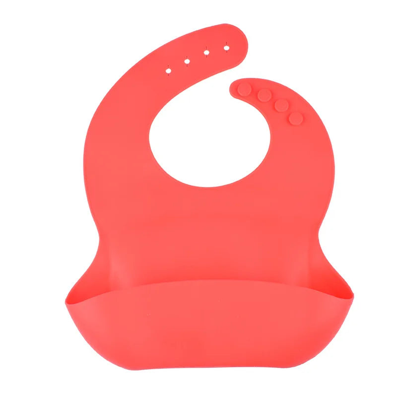 Babador de Silicone com Bolso Coletor Anti Sujeira