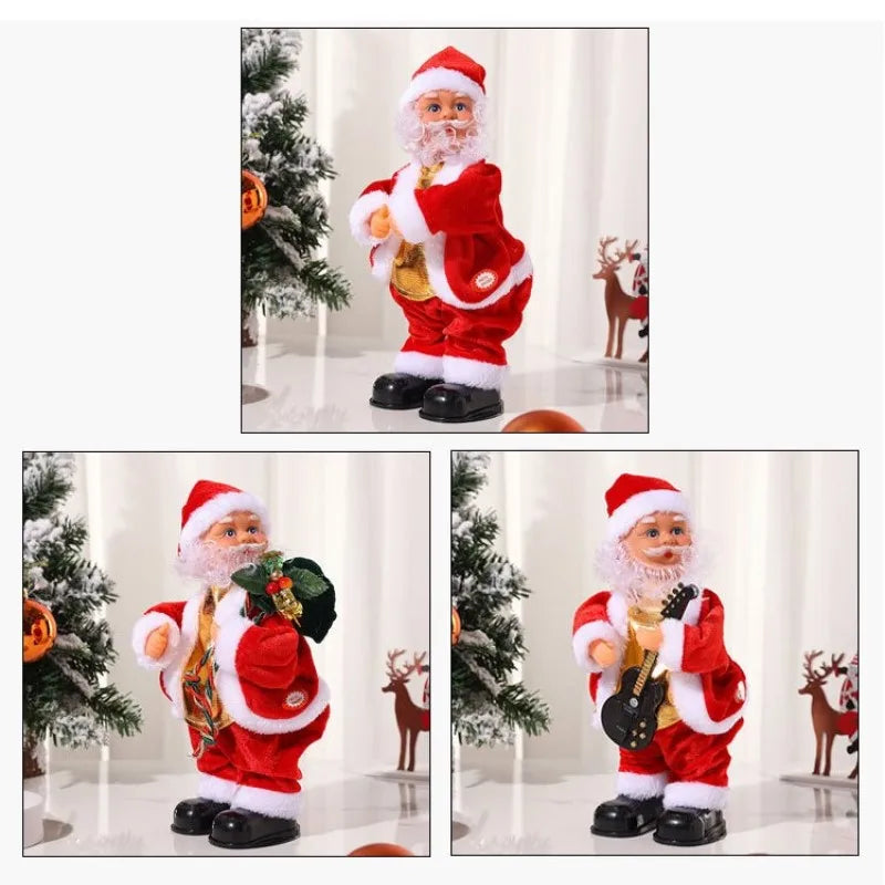 Boneco de Papai Noel Eletrônico que Toca e Dança