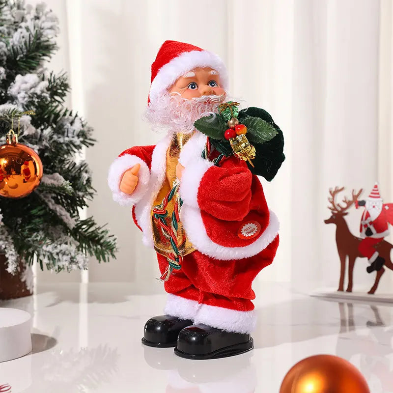 Boneco de Papai Noel Eletrônico que Toca e Dança