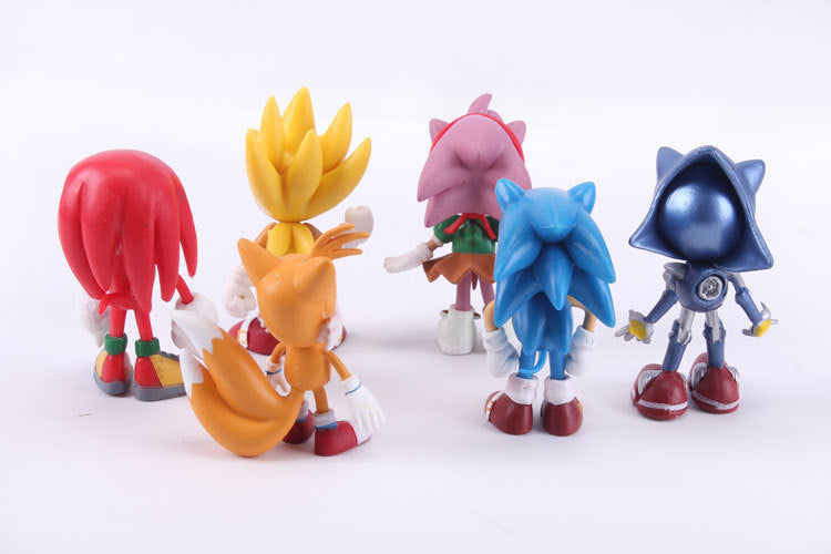 Kit de 6 Action Figures do Sonic