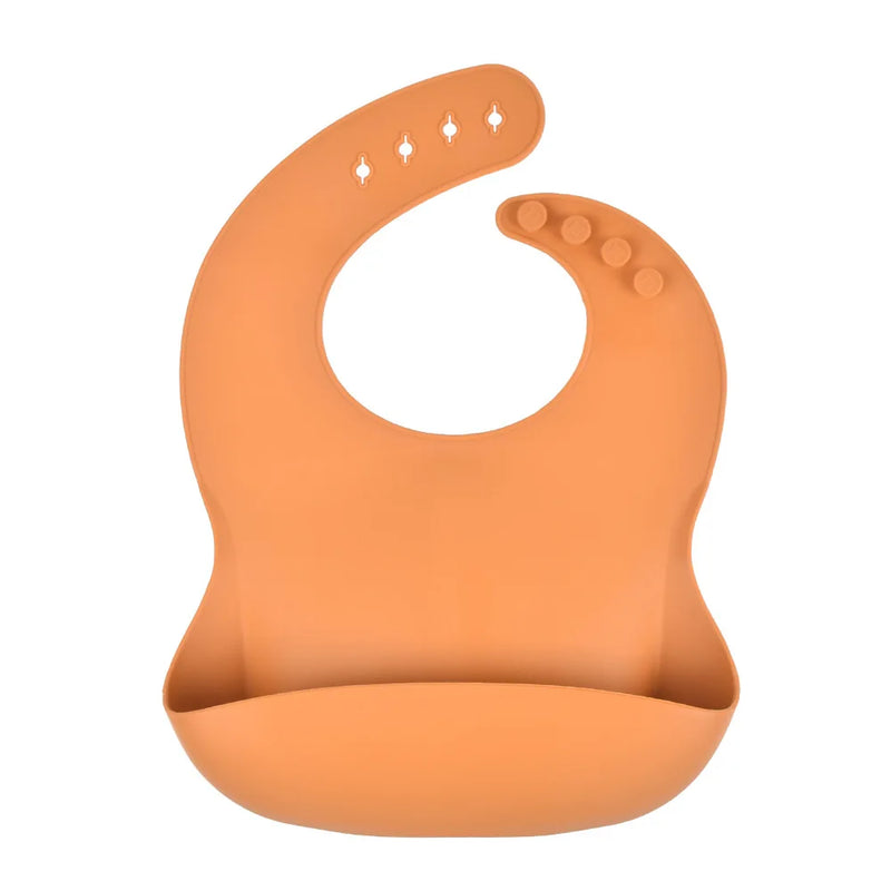 Babador de Silicone com Bolso Coletor Anti Sujeira