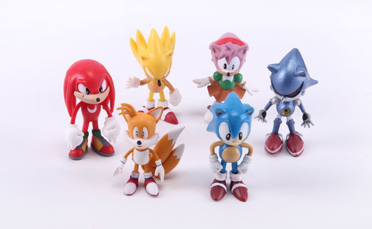 Kit de 6 Action Figures do Sonic